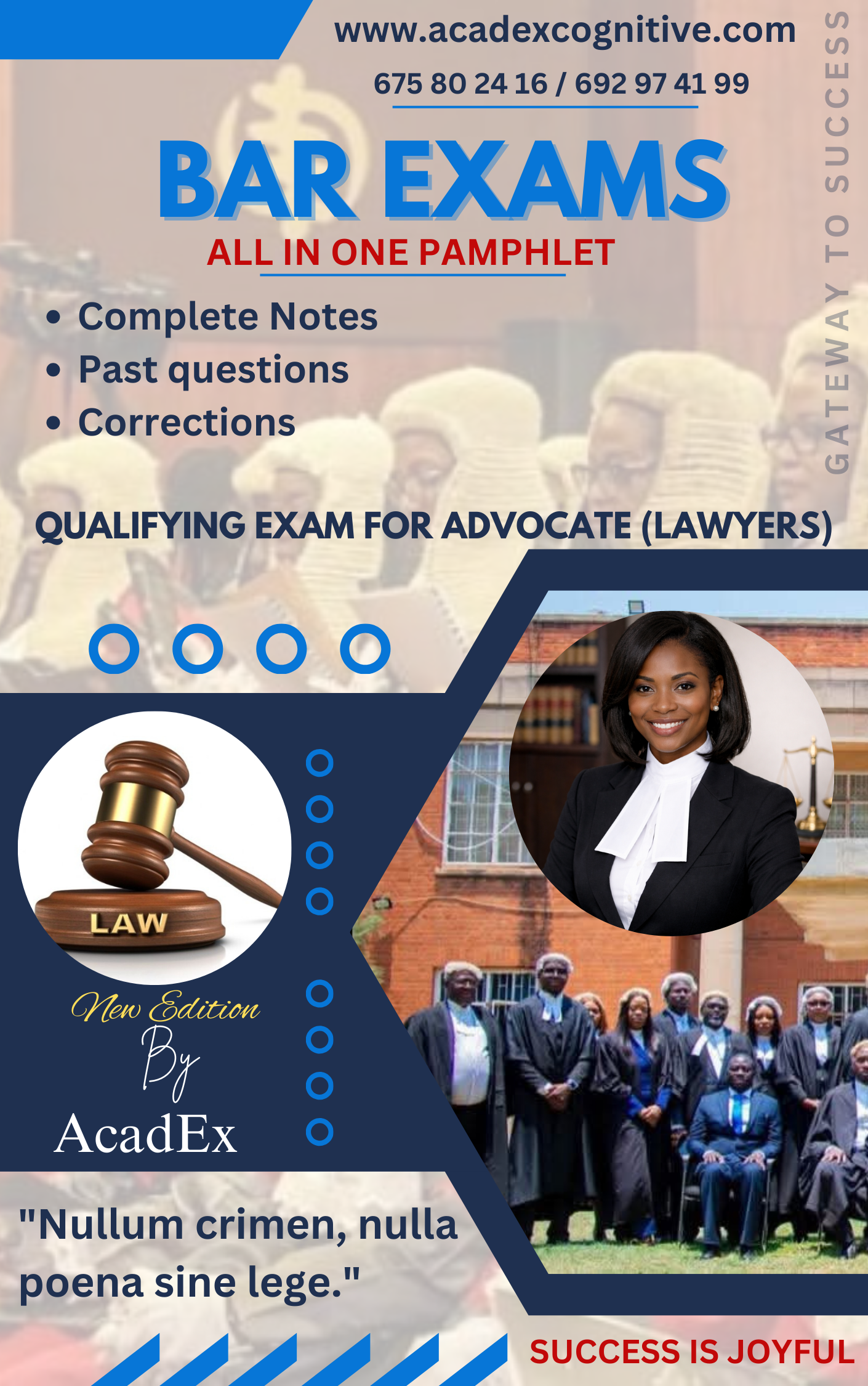 BAR CONCOURS Past Questions And Answers with Complete Notes