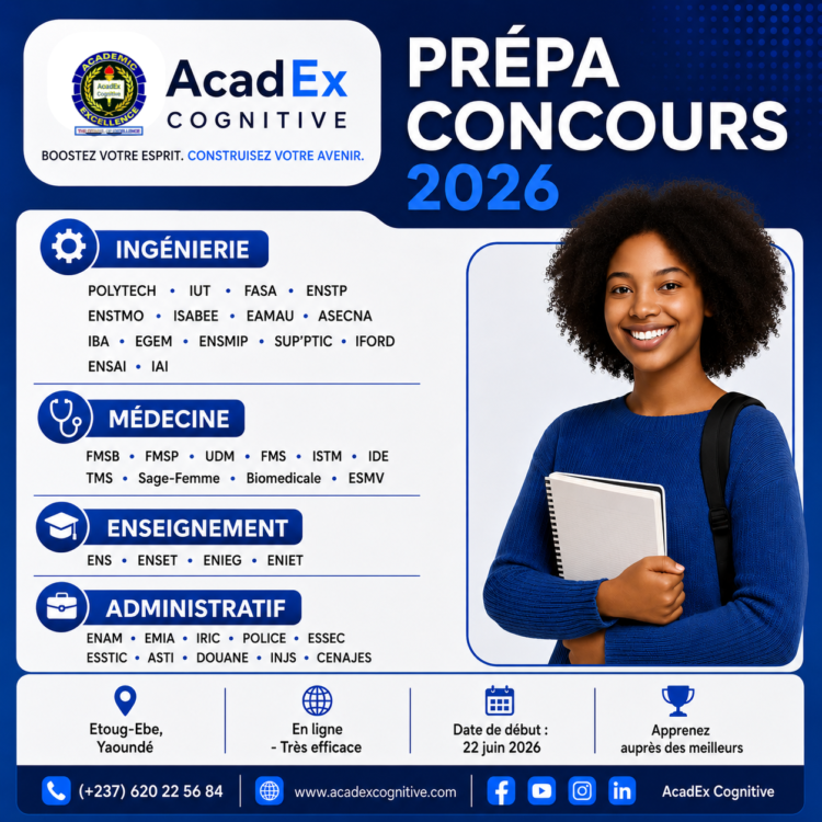 Cours de prépas au concours 2026